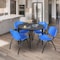 Regency Kahlo Round Table & Chair Sets, 48 W, 48 L, 29 H, Wood, Metal, Plastic Top, Grey TPL48RNDGYBK47BE - alternate 1
